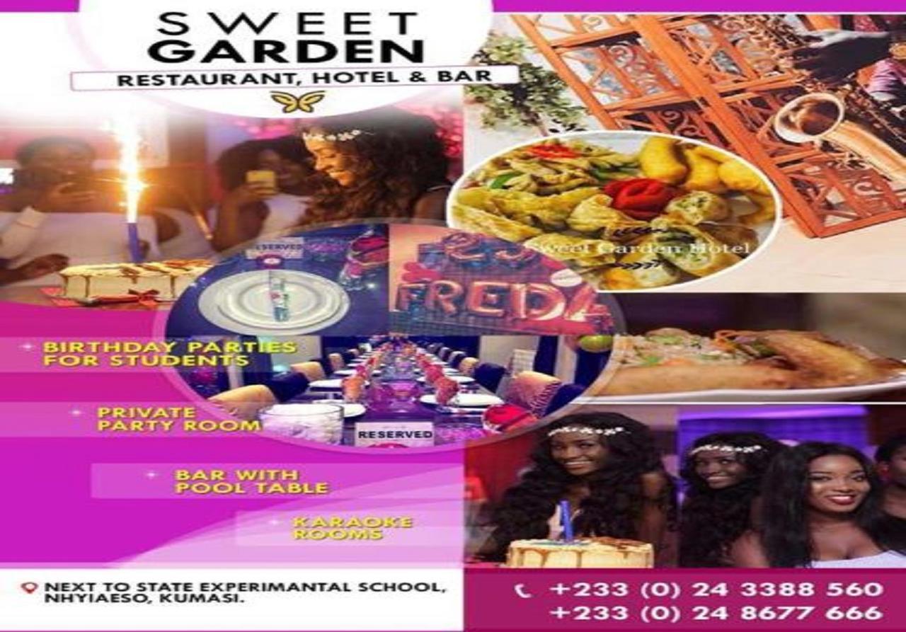 Sweet Garden Hotel Кумасі Екстер'єр фото